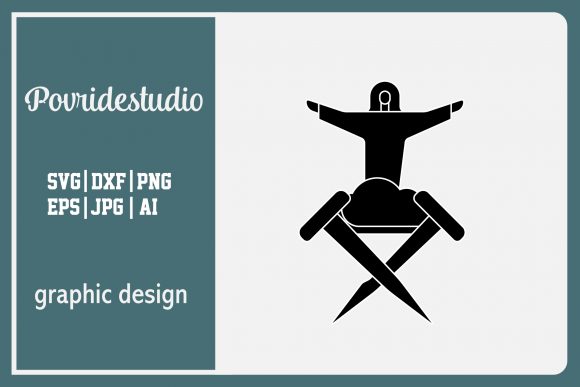 Easter Flat Icon Jesus Black Filled Graphics Freebie