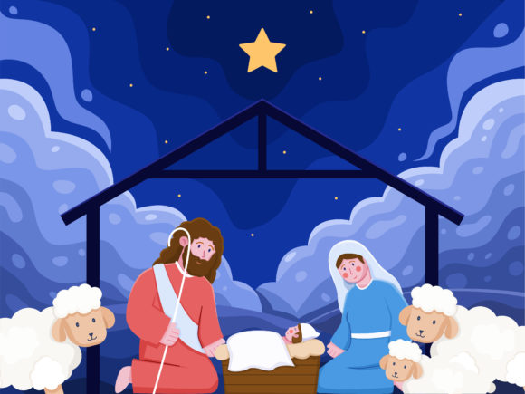 Jesus Christ Born in a Manger – Design Review