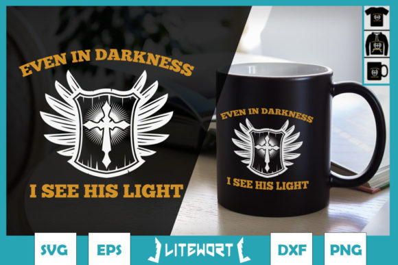 Jesus in Darkness I See His Light – Graphics for Crafts