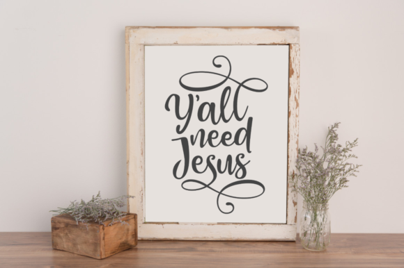 Y all Need Jesus SVG 1: A Graphic Design Asset for Crafts